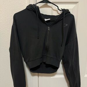 Gymshark Charcoal Zip-Up Hoodie